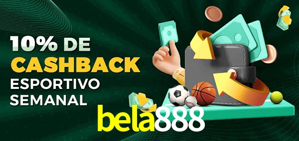 10% de bônus de cashback na bela888