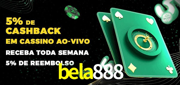 Promoções do cassino ao Vivo bela888
